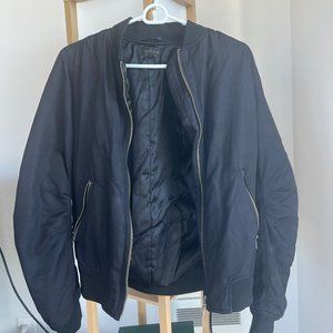 Topshop Black Bomber Jacket (Tall)